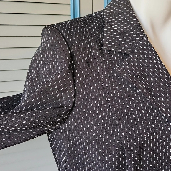 DressBarn Black and white textured Blazer - Picture 6 of 14